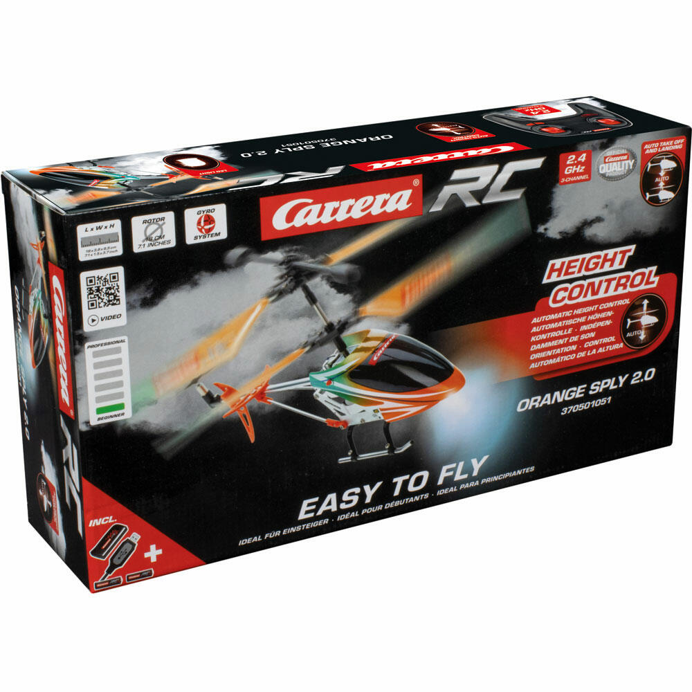Carrera Orange Sply 2.0, Remote Controlled, Helicopter, Carrera RC, 2.4 GHz, 370501051