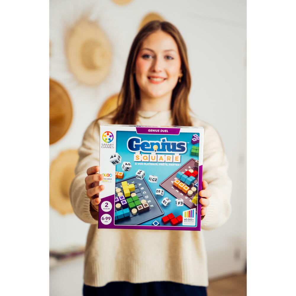 Smart Games Genius Square, children's game, logic game, educational toy, from 6 years, SGHP 001 DE