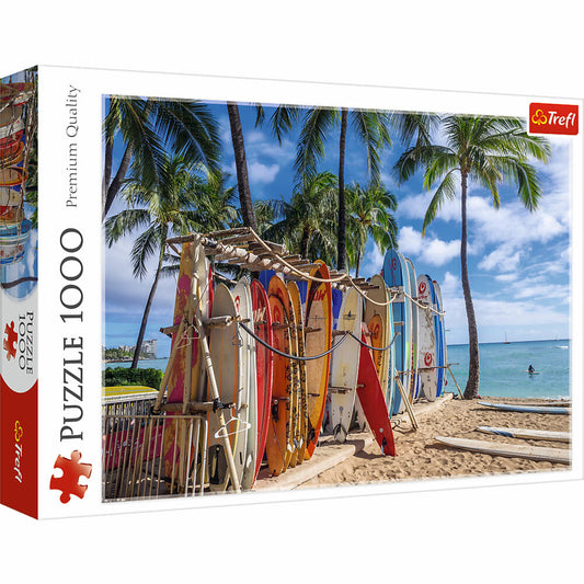 Trefl Puzzle Waikiki Beach, Hawaii, 1000 pieces, 68.3 x 48 cm, 10742