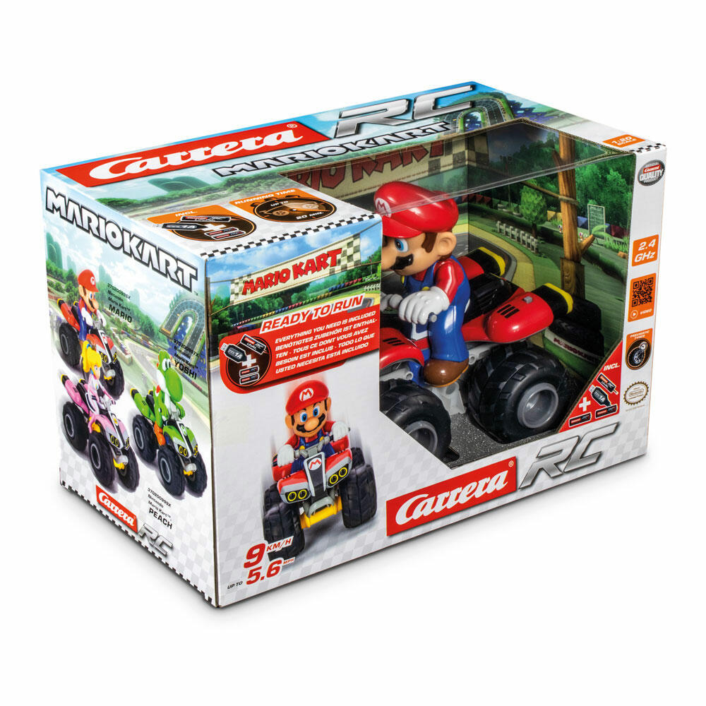 Carrera Mario Kart Mario Quad, remote-controlled car, car, racing vehicle, Carrera RC CARS, 2.4 GHz, 370200996X