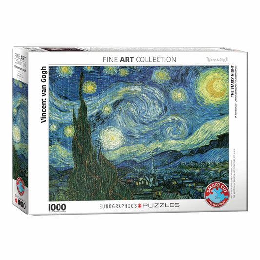 Eurographics Puzzle Starry Night by Vincent van Gogh, 1000 pieces, 68 x 48 cm, 6000-1204