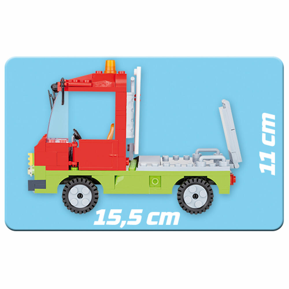 COBI Action Town Septic Truck, Klärwagen, Straßenreinigung, Spielzeug, Konstruktionsbausteine, 250 Teile, 1788