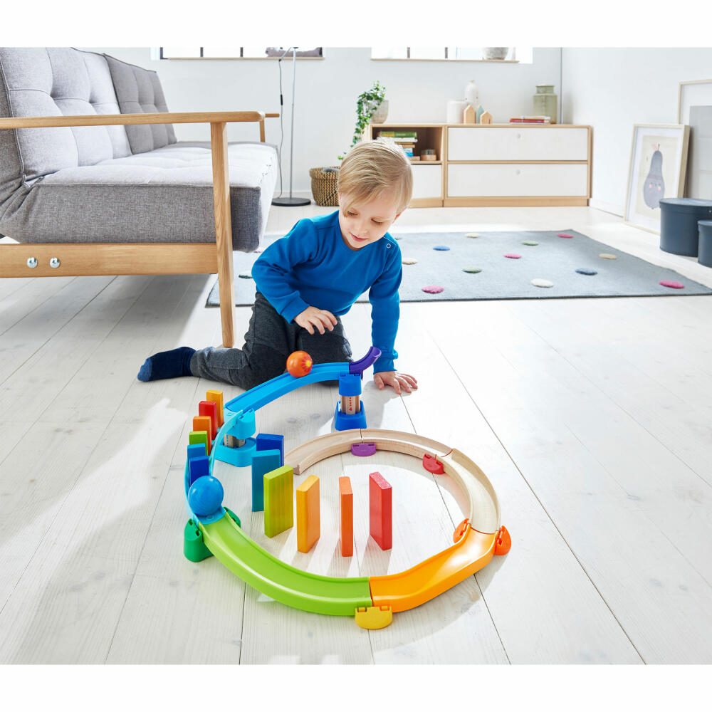 HABA Kullerbü ball track, domino staircase, beech, plastic, from 2 years, 305347