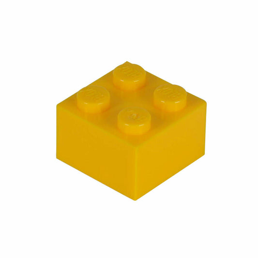 Simba Blox 100 Gelbe 4er Steine in Dose, Bausteine, Bauklötze, Kinder Spielzeug, 100 Stück, 104114110