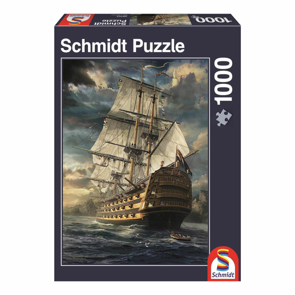 Schmidt Spiele Segel gesetzt! Puzzle, Erwachsenenpuzzle, Standard, 1000 Teile, 58153