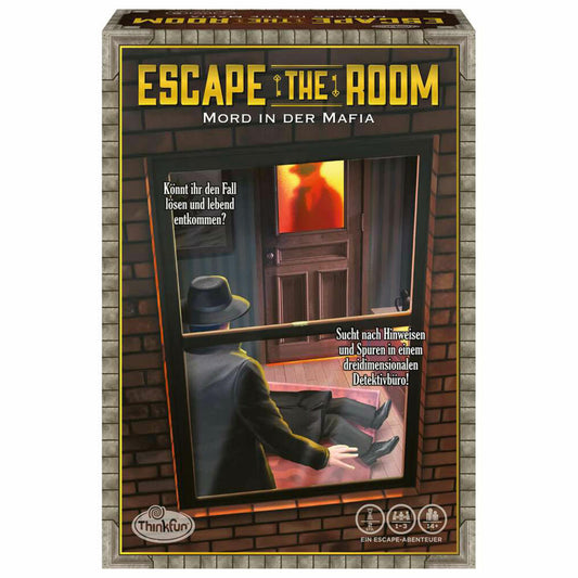 Ravensburger ThinkFun Escape the Room - Mord in der Mafia, Detektiv-Spiel, Exit Spiel, Gesellschaftsspiele, ab 14 Jahren, 76535