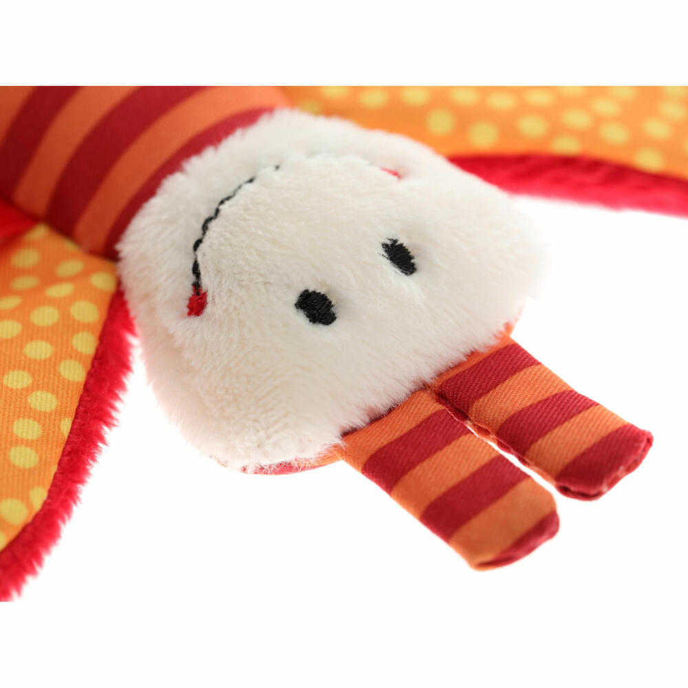 sigikid Red Stars Schmetterling, Knister-Schmetterling, Knisterfolie, Greifling, Babyspielzeug, Baby Spielzeug, Polyester, Orange, 41181