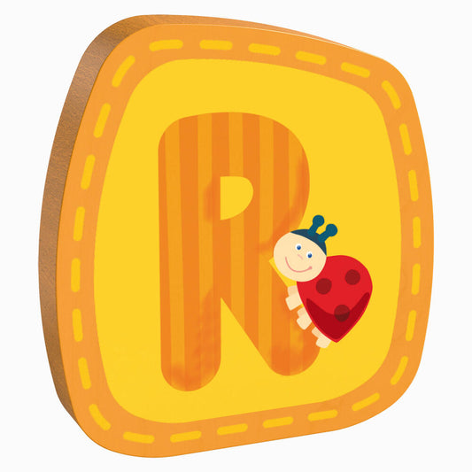 HABA wooden letter R, letters, door sign, wall, decoration, children's room, child, baby, 302463
