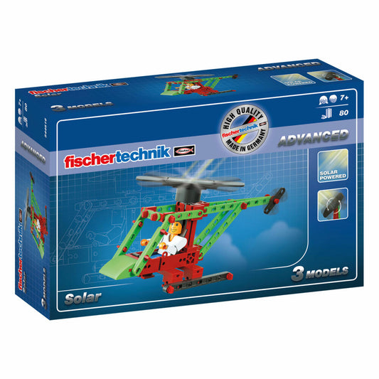 fischertechnik Advanced Solar Power, 80-tlg., Kinder Baukasten, Motorikspielzeug, Bau Konstruktionsspielzeug, 544616