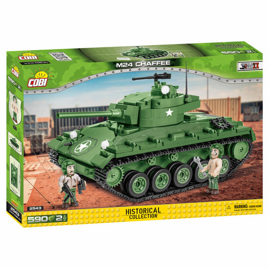 COBI Klemmbausteinset M24 Chaffee, World War 2 Historical Collection, Panzer, Klemmbausteine, 590 Teile, 2543