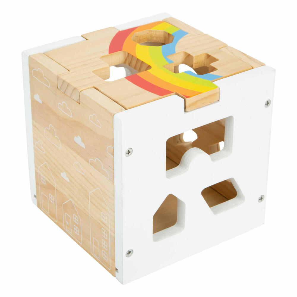 Legler Small Foot Steckwürfel Regenbogen, Spielzeug, ab 12 Monate, 11777