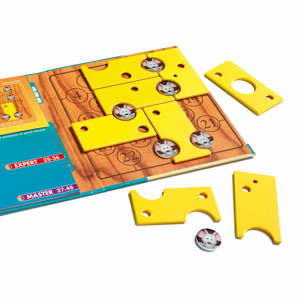Smart Games Magnetische Reisespiele Brain Cheeser, Reisespiel, Kinderspiel, Kinder Spiel, ab 6 Jahren, SGT 250-8