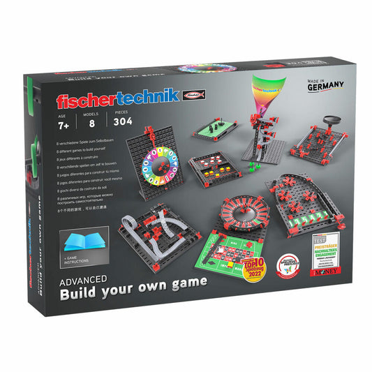 fischertechnik Build your own game, 304 pcs., construction kit, construction toy, board game, ages 7 and up, 564067