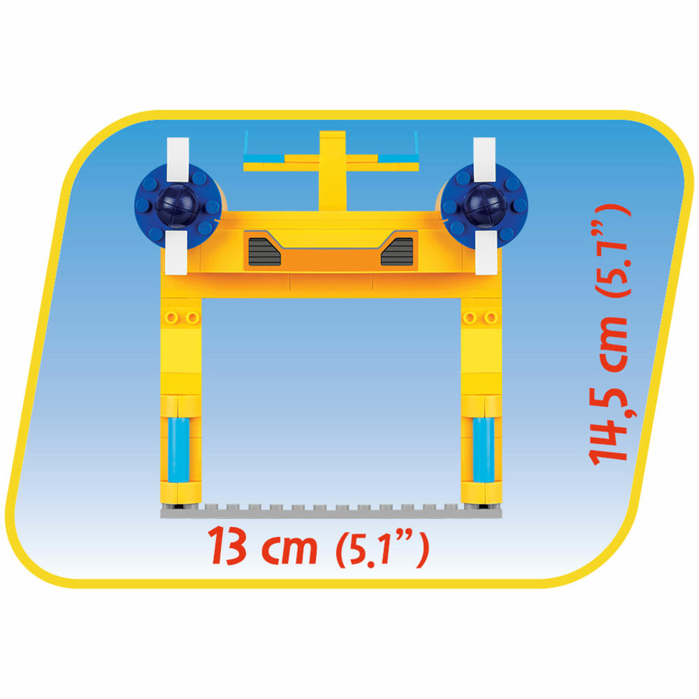 COBI Super Wings Donnie's Station, Flugzeug, Kinderserie, Spielzeug, Konstruktionsbausteine, 296 Teile, 25134