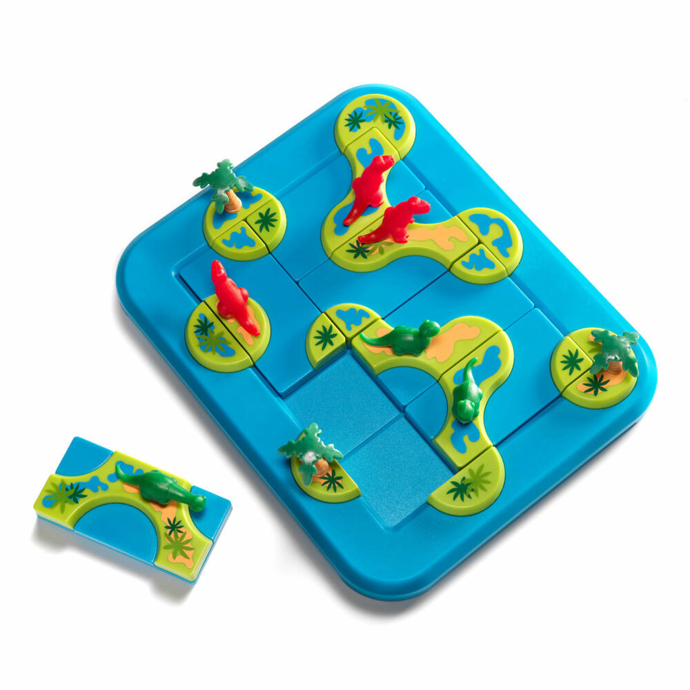 Smart Games Solitärspiel Dinosaurier Geheimnisvolle Inseln, Knobelspiel, Kinderspiel, Kinder Spiel, ab 6 Jahren, SG 282 DE
