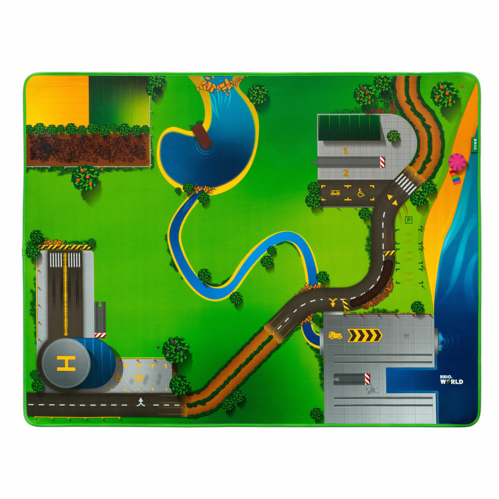 BRIO World Railway Play Mat, Play Carpet, Play Mat for Railway, Carpet, Accessories, 33994