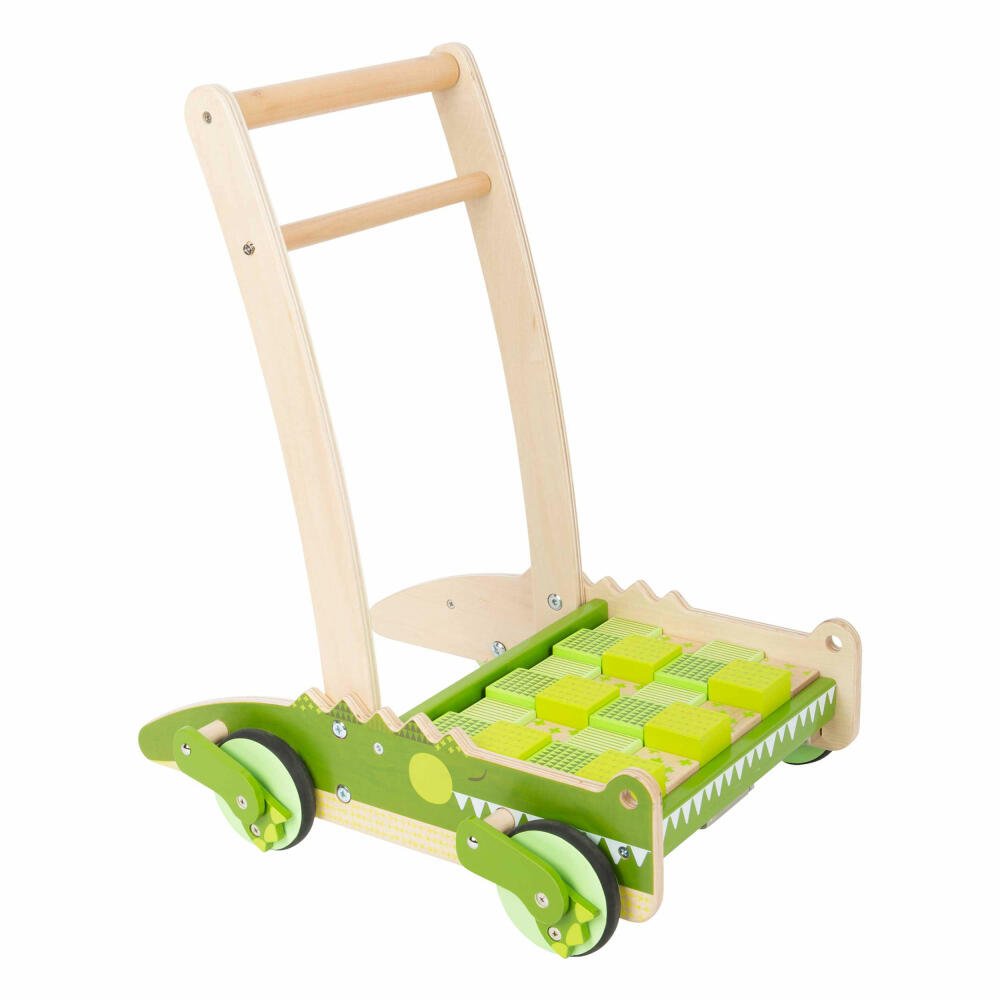 Legler Small Foot Lauflernwagen Krokodil, Spielzeug, ab 12 Monate, 11738