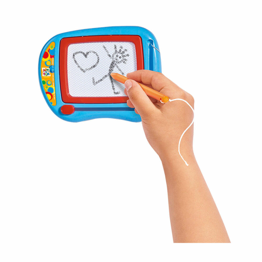 Simba Art & Fun Kleine Zeichentafel, Maltafel, Malkasten, mit Stift, 16 x 13 cm, 106334148