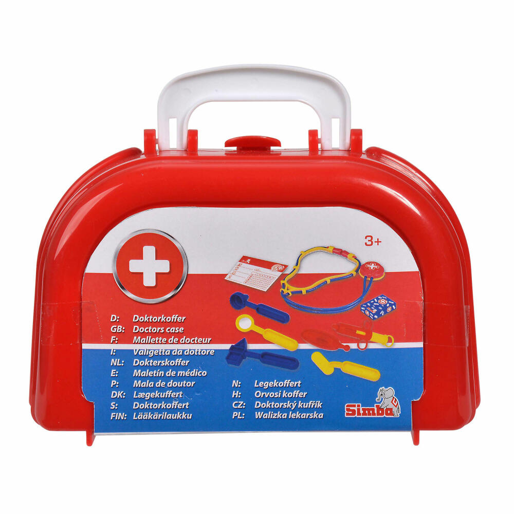 Simba Doctor's Case, Compact, Doctor's Case, Doctor's Bag, Doctor's Equipment, with Accessories, Toy, 105549757