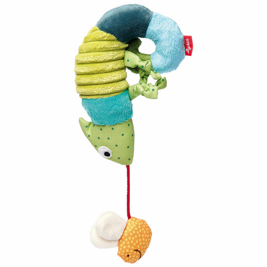 sigikid Anhänger Chamäleon, Greifling, Rassel, Babyschalenanhänger, Babyspielzeug, Baby Spielzeug, für Babyschale, Polyester, 41056