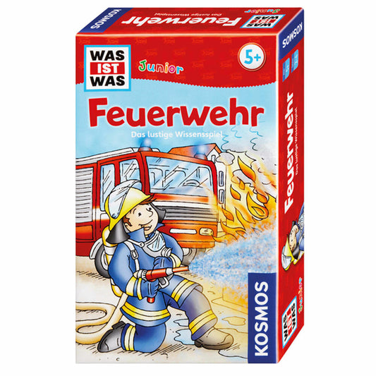 KOSMOS Kinderspiele Was Ist Was Junior - Feuerwehr, Wissensspiel, Kinderspiel, Spiel, ab 5 Jahren, 712556