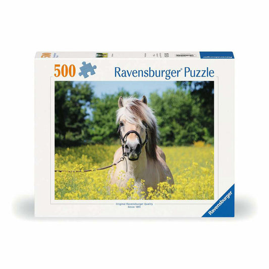 Ravensburger Puzzle Pferd im Rapsfeld, Erwachsenenpuzzle, 500 Teile, 12000210