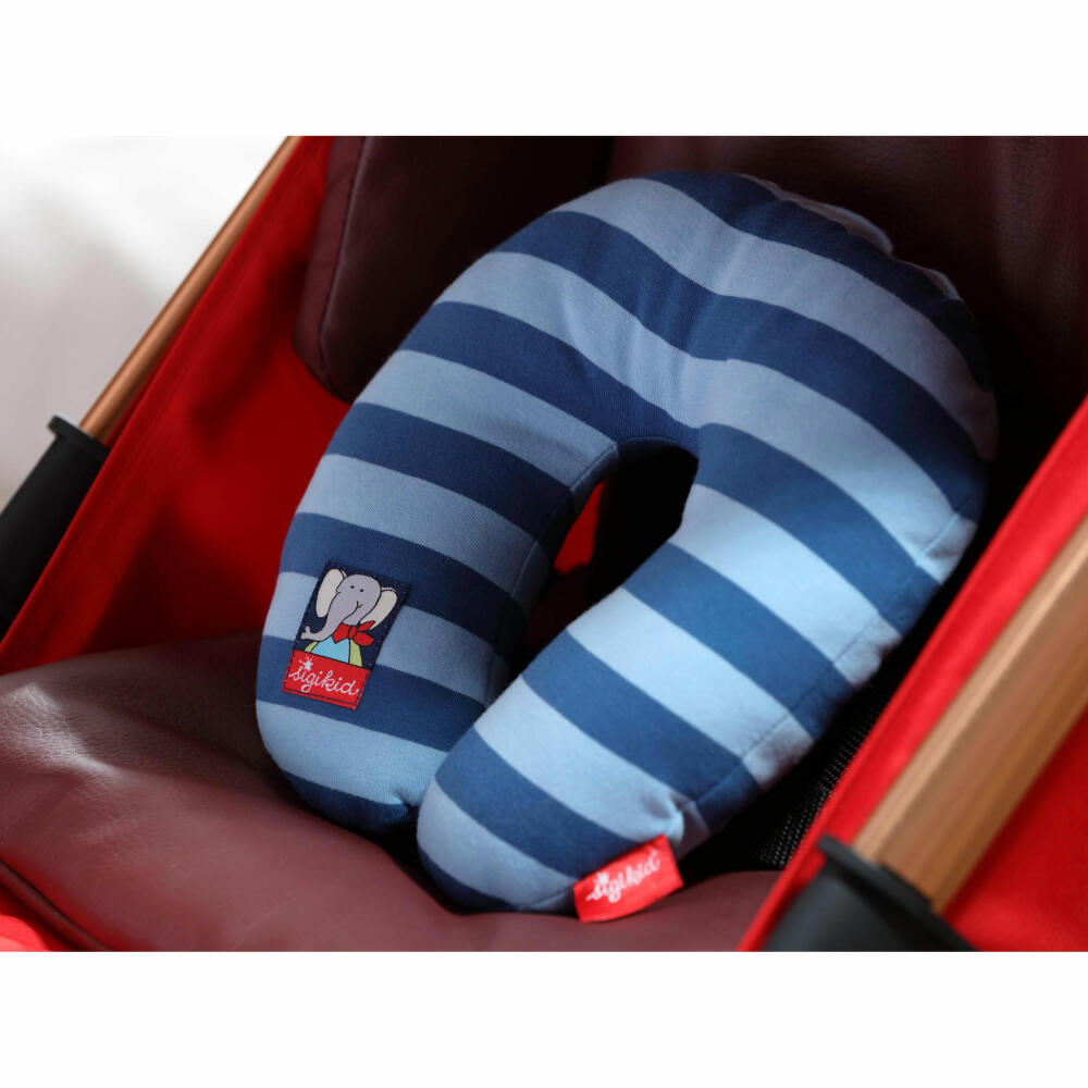 sigikid Nackenkissen Lolo Lombardo, Nackenhörnchen, Stützkissen, Nacken Kissen, Reisekissen, Kinder, Elefant, Baumwolle / Polyester, 40836