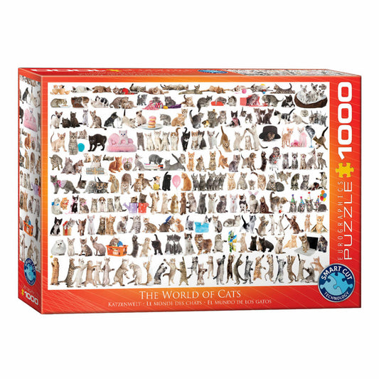 Eurographics Puzzle Cat World, Cat Collector's Picture, 1000 pieces, 68 x 48 cm, 6000-0580