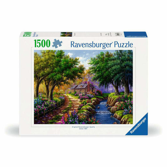 Ravensburger Puzzle Cottage am Fluß, Erwachsenenpuzzle, 1500 Teile, 12000735