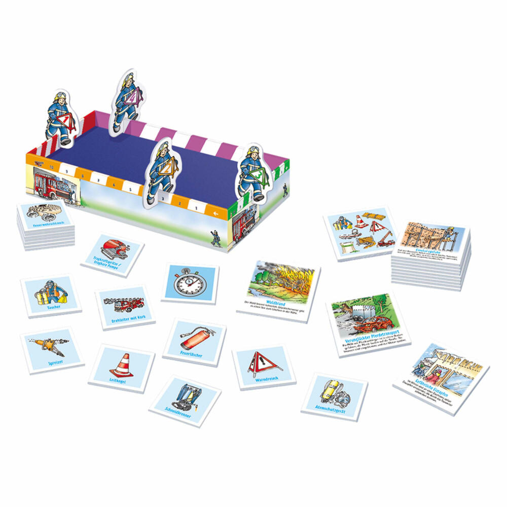 KOSMOS Kinderspiele Was Ist Was Junior - Feuerwehr, Wissensspiel, Kinderspiel, Spiel, ab 5 Jahren, 712556
