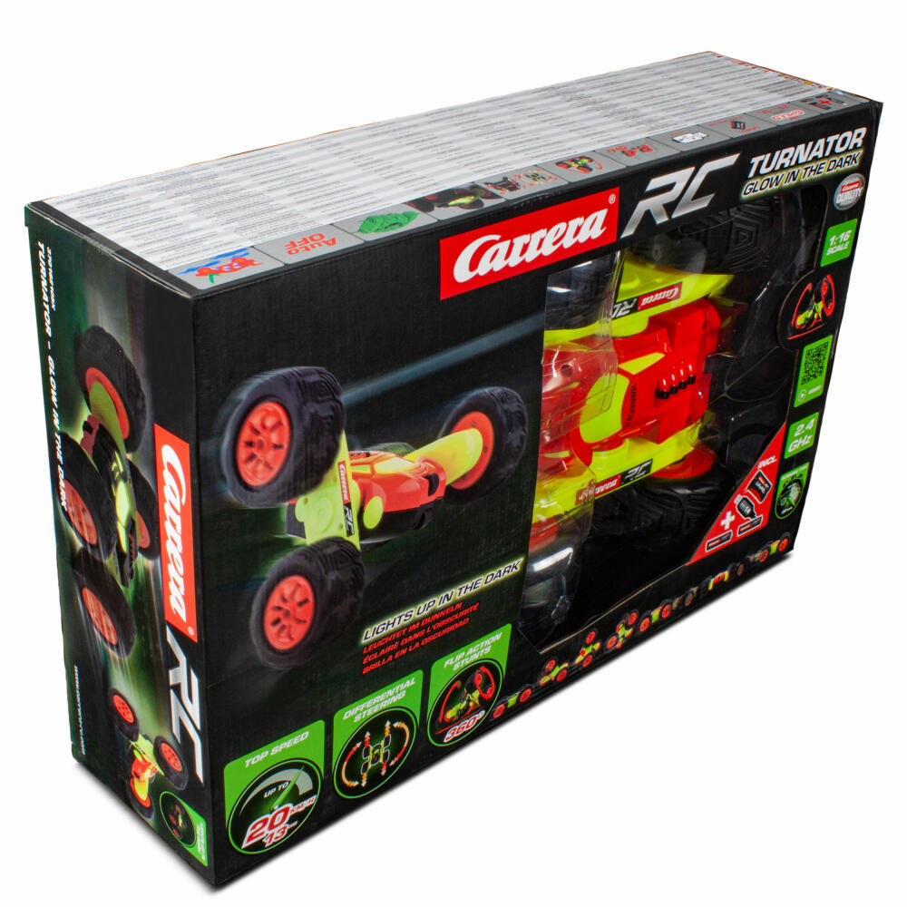 Carrera Turnator Glow in the Dark, Remote Controlled Car, Car, Racing Vehicle, Carrera RC CARS, 2.4 GHz, 370162105X