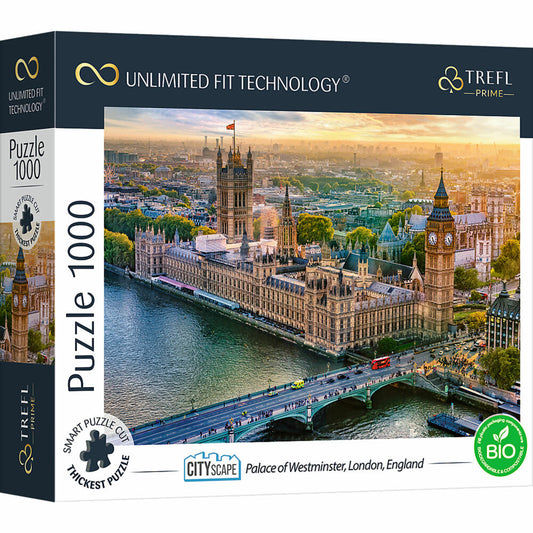 Trefl Puzzle UFT Cityscape: Westminsterpalast, London, England, 1000 Teile, 68.3 x 48 cm, 10705