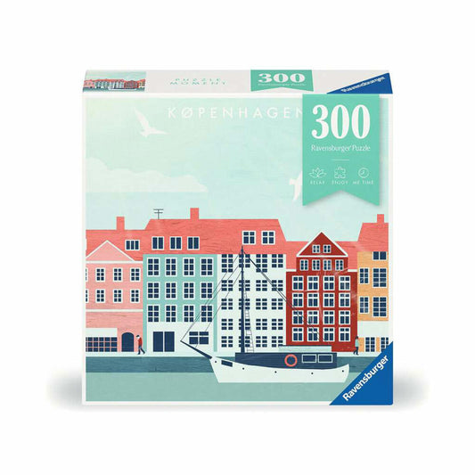 Ravensburger Moment City Kopenhagen, 300 Teile, Erwachsenenpuzzle, Puzzle für Erwachsene, 12000769
