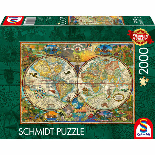 Schmidt Spiele Puzzle Gestalten der Erde, Erwachsenenpuzzle, Standard, 1000 Teile, 59741