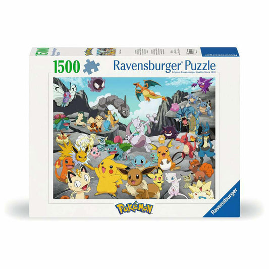 Ravensburger Puzzle Pokémon Classics, Erwachsenenpuzzle, 1500 Teile, 12000726