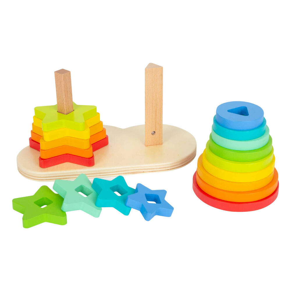 Legler Small Foot Steckspiel Regenbogen, Spielzeug, ab 12 Monate, 11720