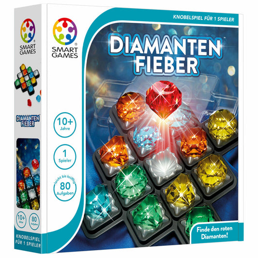 Smart Games Logikspiel Diamantenfieber, Denkspiel, Knobelspiel, Spielzeug, ab 10 Jahren, SG 093 DE