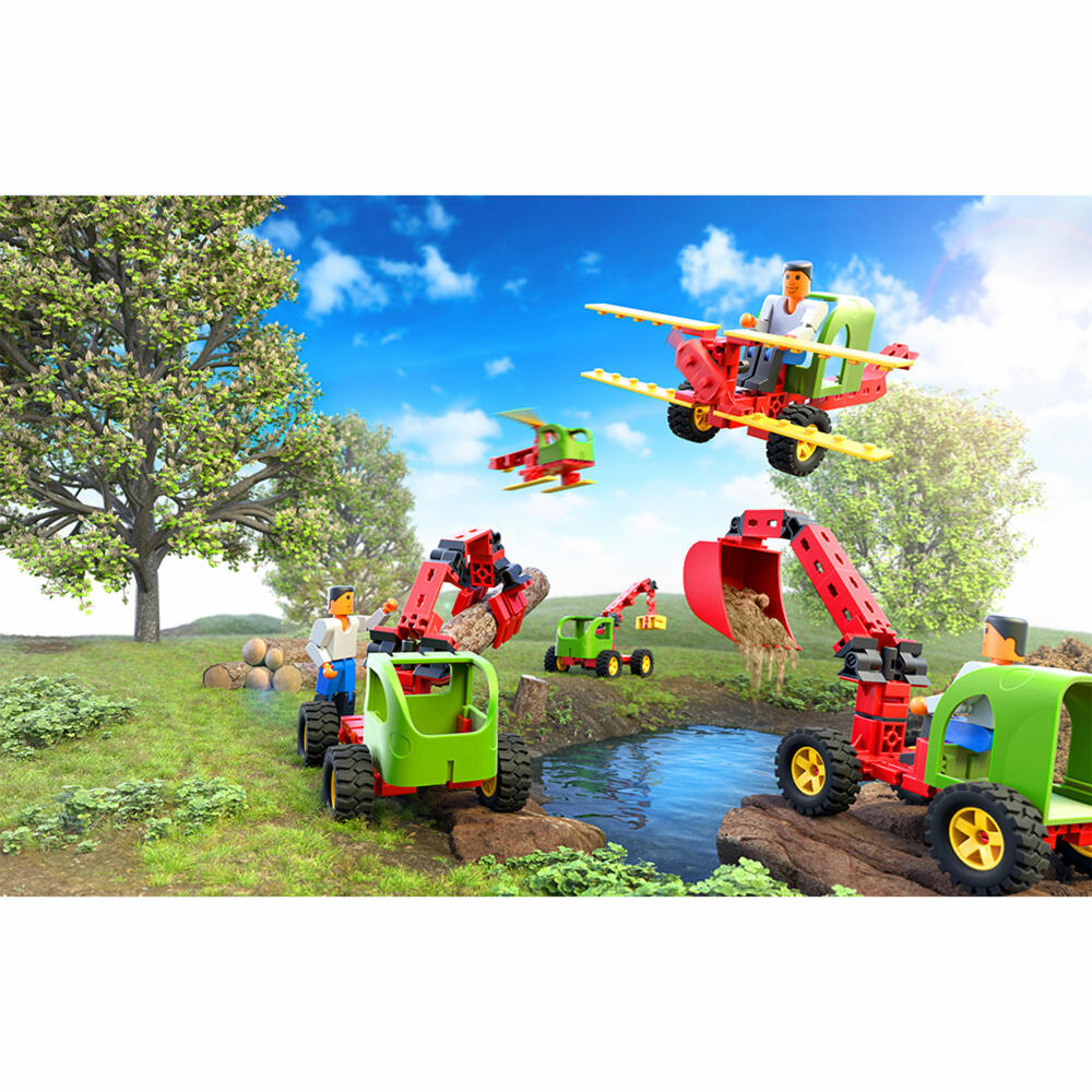 fischertechnik Junior Constructor, starter kit, construction toy, construction site, toy, from 5 years, 564065