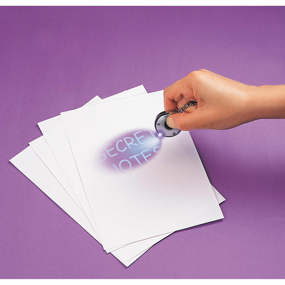 Simba Secret Notes Set, Tagebuch mit Schloss, Geheimstift, Stift, UV-Leuchte, Geheime Botschaften, 105954082