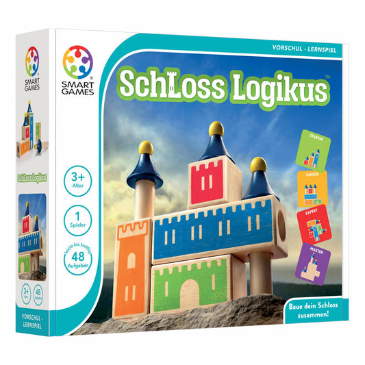 Smart Games Lernspiel Schloss Logikus, Logikspiel, Kinderspiel, Kinder Spiel, ab 3 Jahren, SG 030 DE