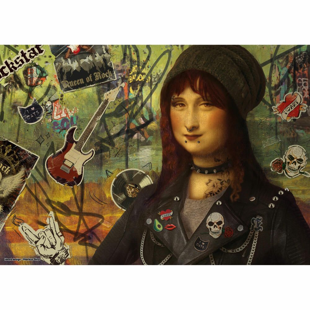 Schmidt Spiele Puzzle Mona Lisa 2024, Erwachsenenpuzzle, Markus Binz, 1000 Teile, 58529