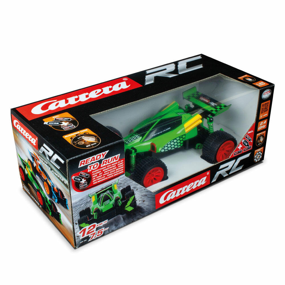 Carrera Green Lizzard II, remote-controlled car, car, racing vehicle, Carrera RC CARS, 2.4 GHz, 370201055