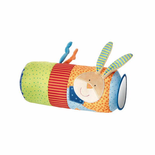 sigikid PlayQ Krabbelrolle, Krabbel Rolle, Babyrolle, Spielzeugrolle, Motorikrolle, Babyspielzeug, Baby Spielzeug, Ø 15 cm, 40609