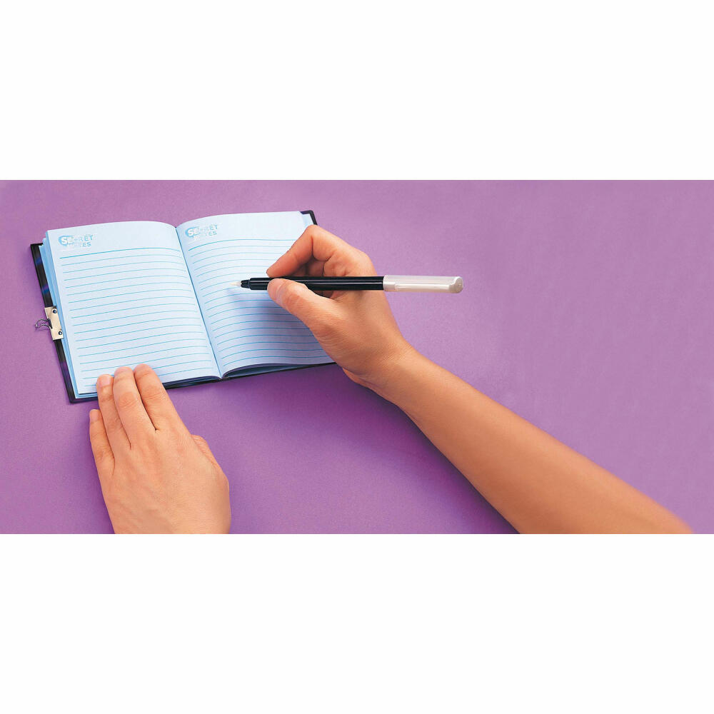 Simba Secret Notes Set, Tagebuch mit Schloss, Geheimstift, Stift, UV-Leuchte, Geheime Botschaften, 105954082