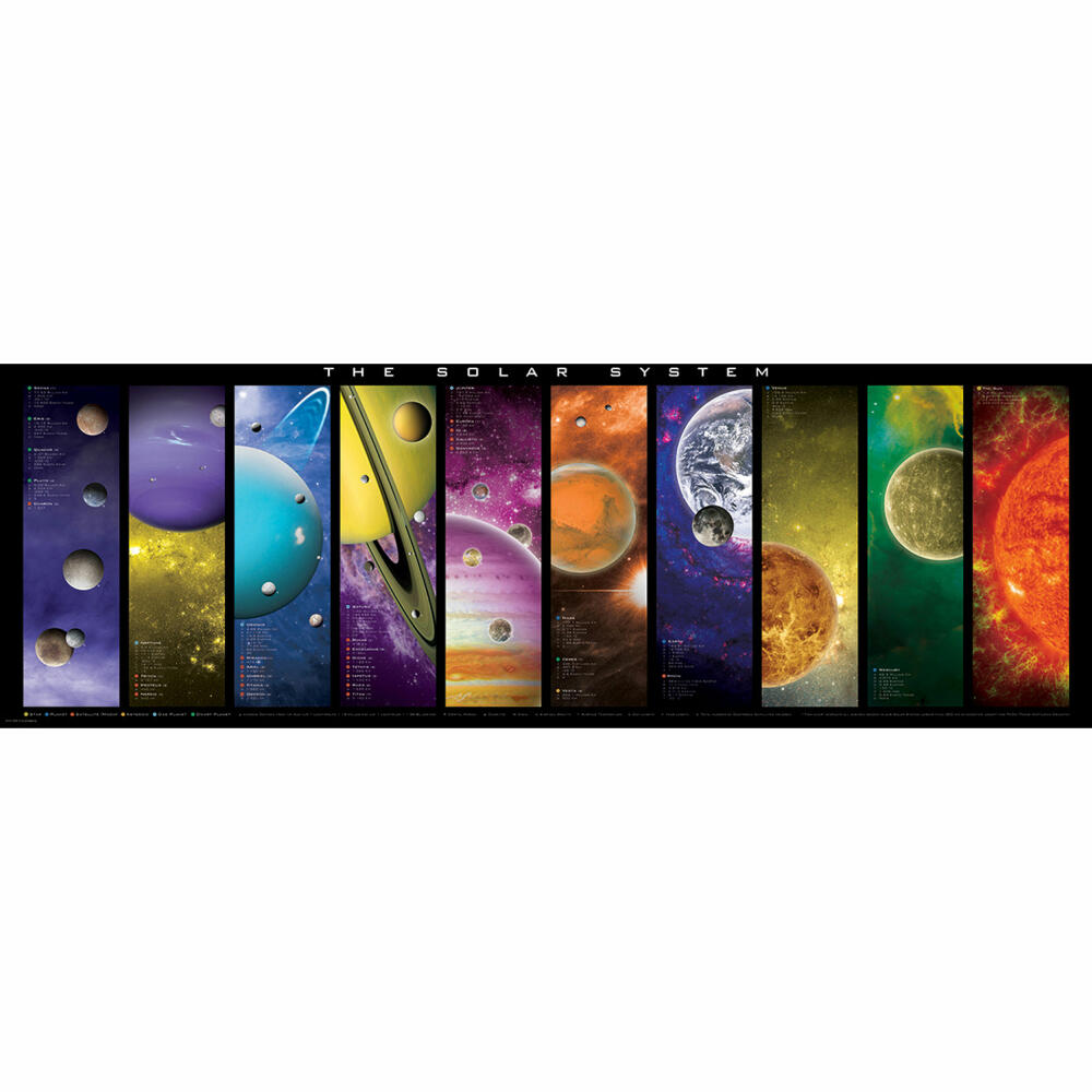 Eurographics Puzzle The Solar System, 1000 Teile Panorama, 33 x 99 cm, 6010-0308