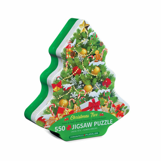 Eurographics Puzzle in Blechdose Christmas Tree, Smart Cut, 550 Teile, 33 x 48 cm, 8551-5663