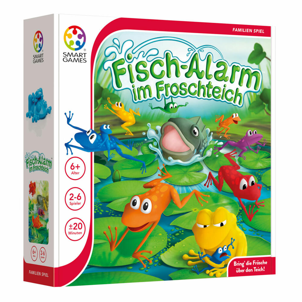 Smart Games Family Game Fish Alarm in the Frog Pond, Thinking Game, Children's Game, Children's Game, from 6 years, SGM 501 DE