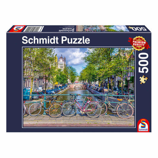 Schmidt Spiele Puzzle Amsterdam, adult puzzle, 500 pieces, 48x34 cm, 58942