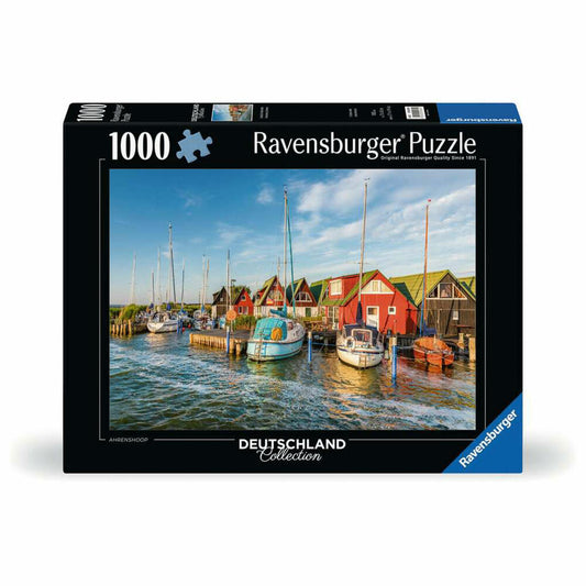 Ravensburger Puzzle Romantische Hafenwelt von Ahrenshoop, Erwachsenenpuzzle, 1000 Teile, 12000584