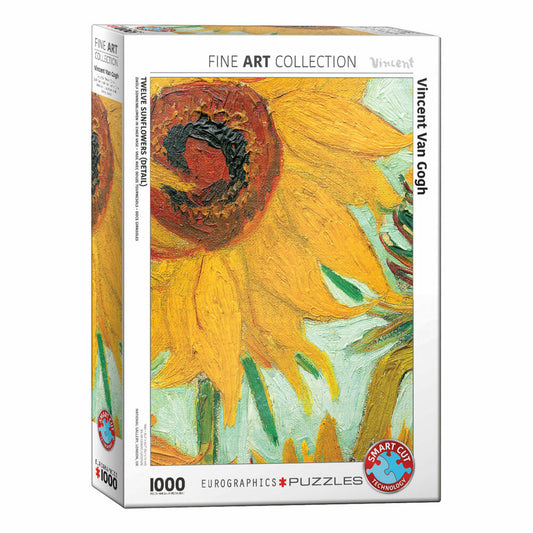 Eurographics Puzzle Sunflower by Vincent van Gogh - Detail, 1000 pieces, 68 x 48 cm, 6000-5429